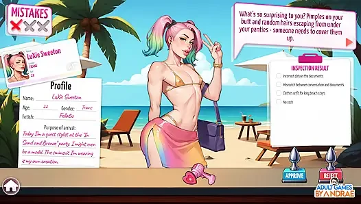 Ep2: hari 2: aktivitas pantai - futa zone lewd control