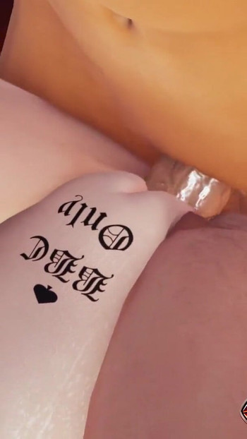 Hot Police Anime Girl with Tattoos in 3D Hentai - POV Cowgirl Fuck with Close-Up Pussy Views, Desk Missionary Fucking Wet Pussy | Clip 1