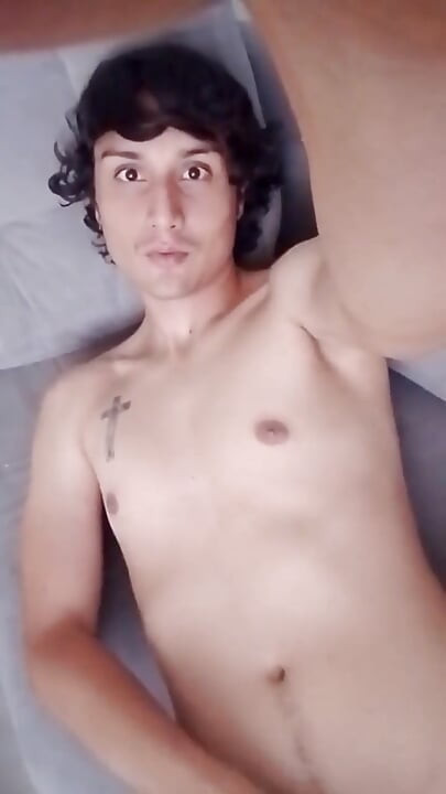 Belle Femboy Éjaculant Beaucoup De Lait, Petite Bite