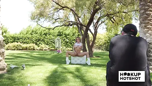 BTS - Jesse Pony Poses Almost Nude In An Outdoor Photoshoot!