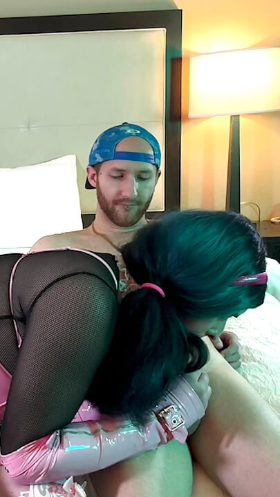 Hot Trans Woman in Chastity Fucked and Sucking - Compilation 7