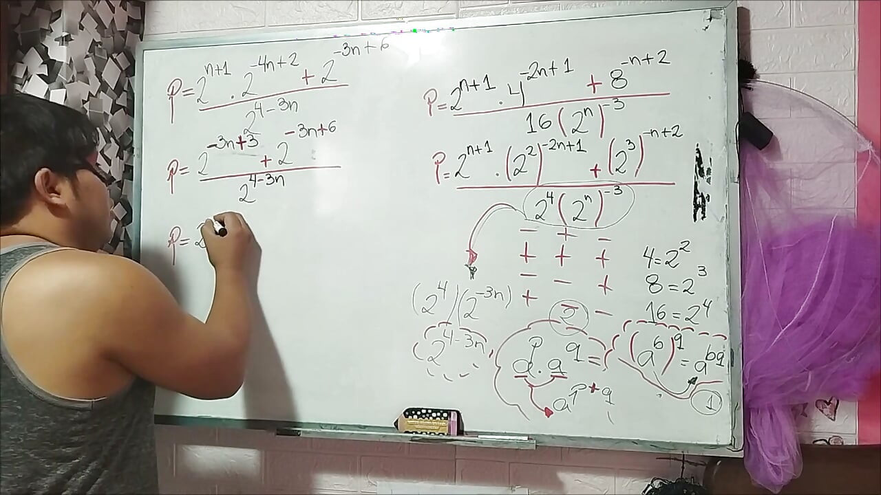 22 Álgebra: Leyes de exponentes - factorización y facilitación