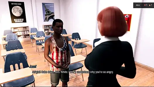 Alice a hard life #3 - nyonya grey pergi ke rumah alice, lily pengen ngentot sama alice saat liam masuk