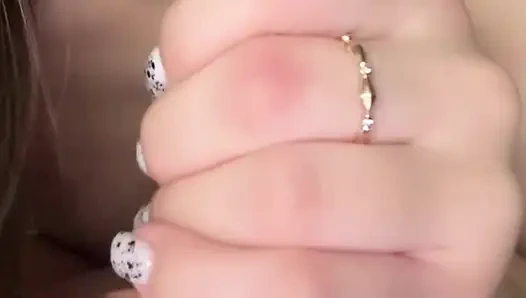 Juicy orgasm ficking with rubber dildo