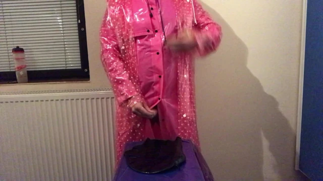 Pink raincoat