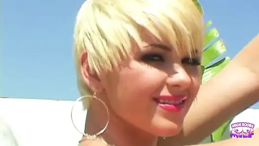 With Such a Deep Throat This Big Ass Blonde Can Take on Many Horny Studs
