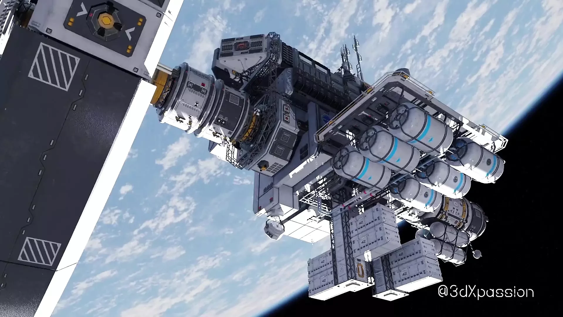 Nexus 3 Orbit Meta. 3D animációs baszás egy űrállomáson szexi szőkével