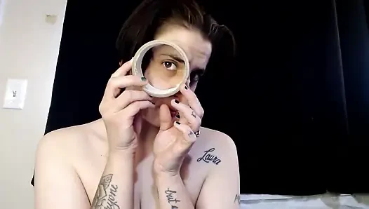 Self Tape Bondage Breath Play Struggle Fearful Panic Nose Lips