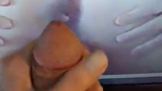 Online friend stroking fat cock to wifes asshole in 69