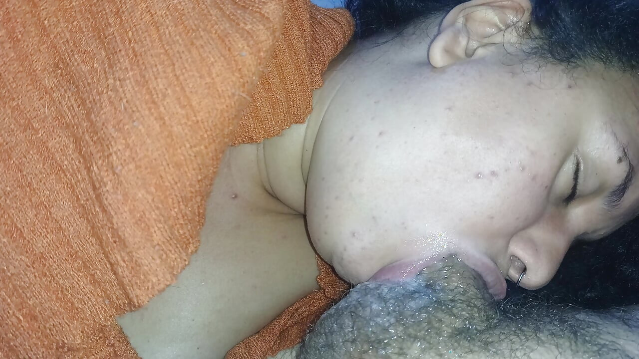 CLOSE-UP: BUBBLING YOUR DELICIOUS HOT SALIVA ALL OVER THE HARD COCK
