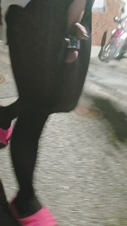 pantyhose flashing public