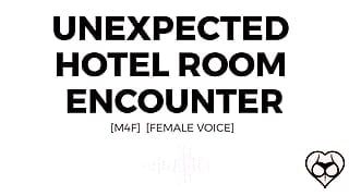 Erotiek audioverhaal: onverwachte ontmoeting in hotelkamer (m4f)