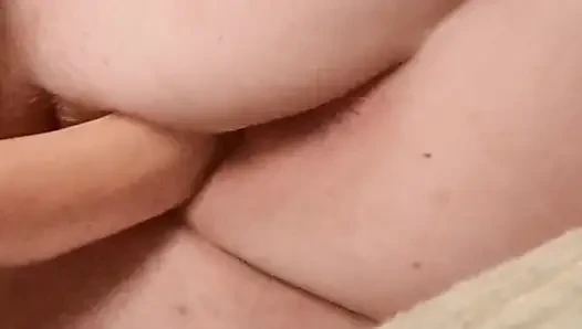 Fuck with the dildo from behind