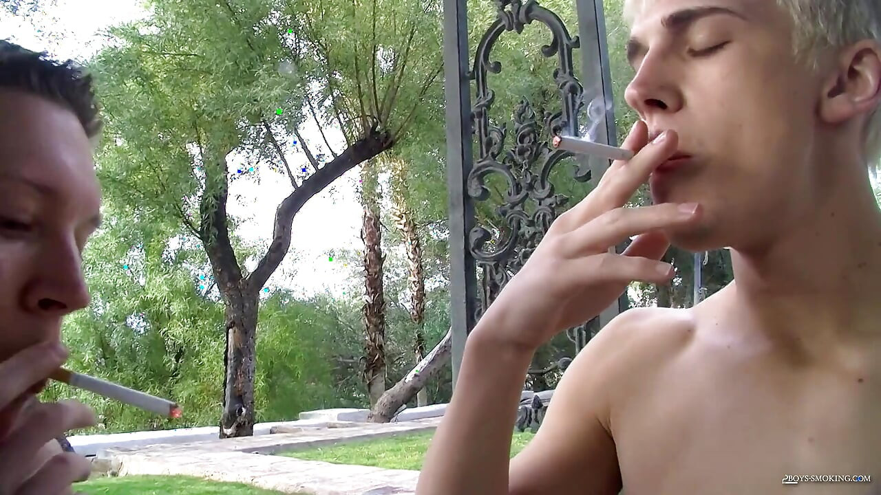 Patrick & Ryan Smoke Fuck Outside!