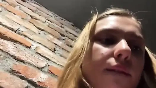 Squirting in the public so hard