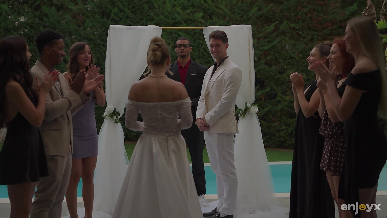 Slut Bride Wedding Threesome