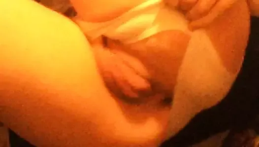 Thick pumped labia amateur has huge pussy bulge in panties