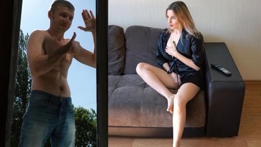 Sexy Wife Cheats On Husband With Window Cleaner