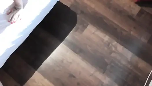 Privates video mit Monica Mavi, heißem blauhaarigem mädchen
