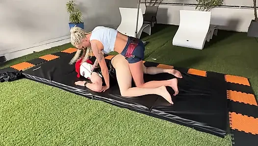Goddess Andi 1st Time Pegging Cowboy