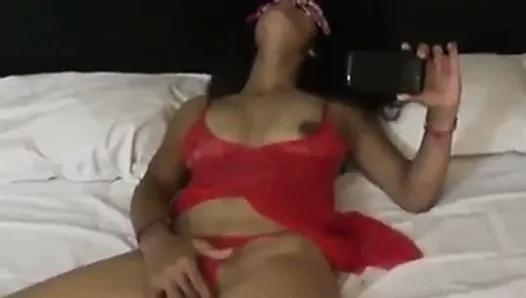 Watching Porn On Mobile Masturbation In Bedroom