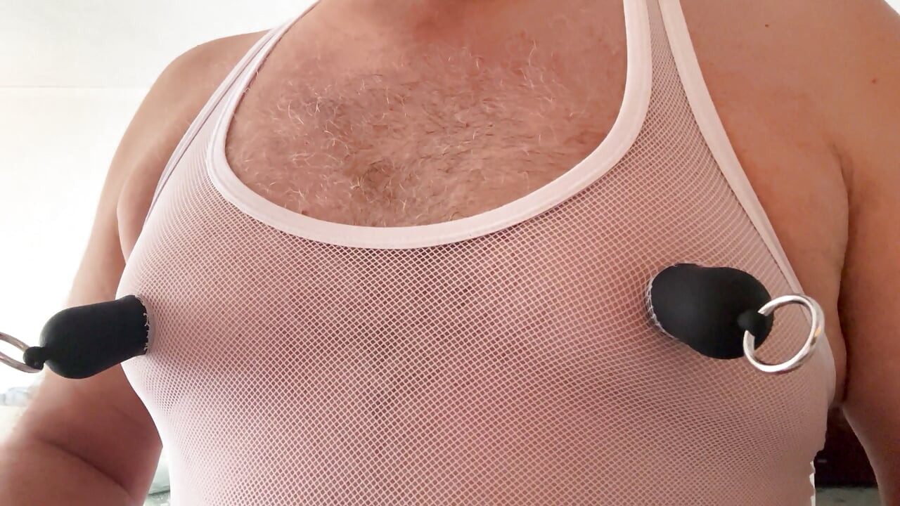 My nipples are getting bigger with a very exciting toy