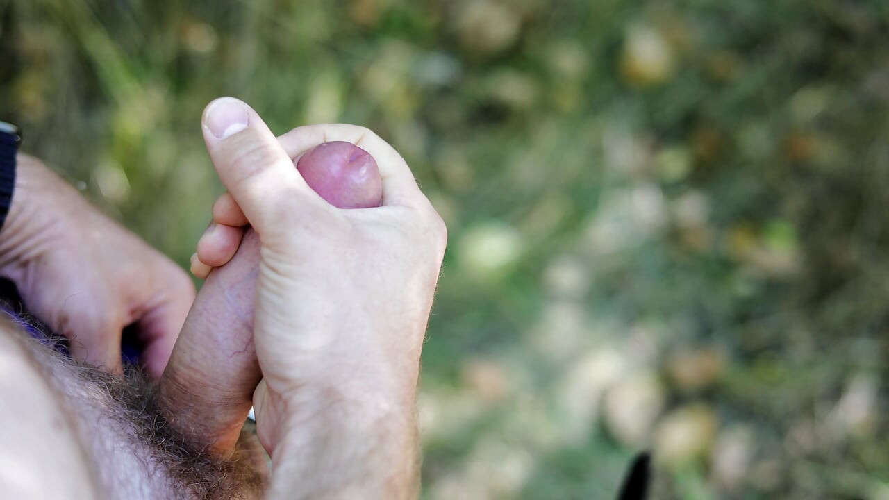 Jerking off in the park
