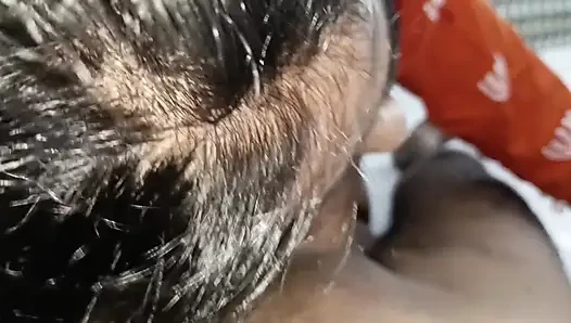 Gerçek Hintli kız Sudipta ayak fetişi elle muamele ve sakso seansı