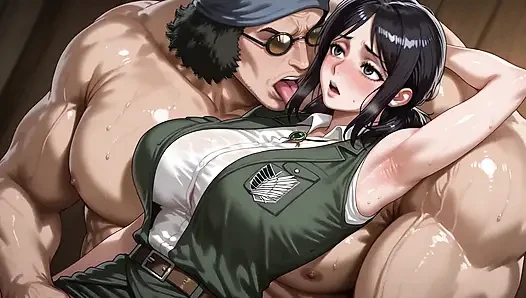 Kuzan (OP) x Pieck (AOT)