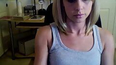 Kylie'nin mükemmel eşek ve göğüsleri web kamerası gösterisi