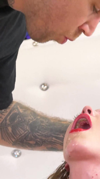 Stunning moment from "Shy Naomi Blue Wants More Of Bryan Gozzling's Rough Fucking!"