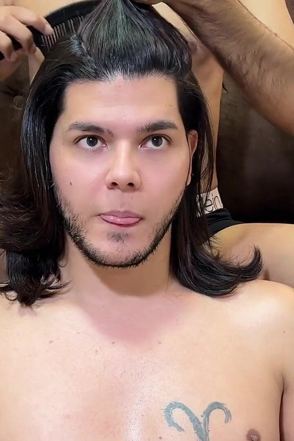 Long Hair Worship & Sensory Brushing by Male Hands