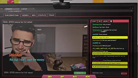 Teman ibu tidak memiliki yang lain, jadi dia bermain dengan dildo hitam