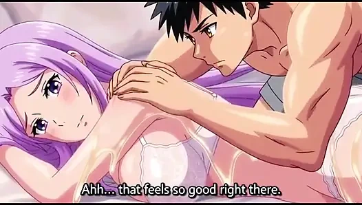 Üvey erkek kardeş üvey kız kardeşine yağ masajı yapıyor ve göğüslerine bas