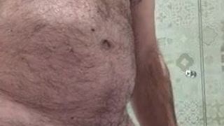 Bear cums in shower