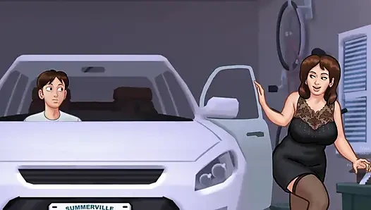 Landlady Ends Up Making Love After Romantic Dinner - Summertime Saga