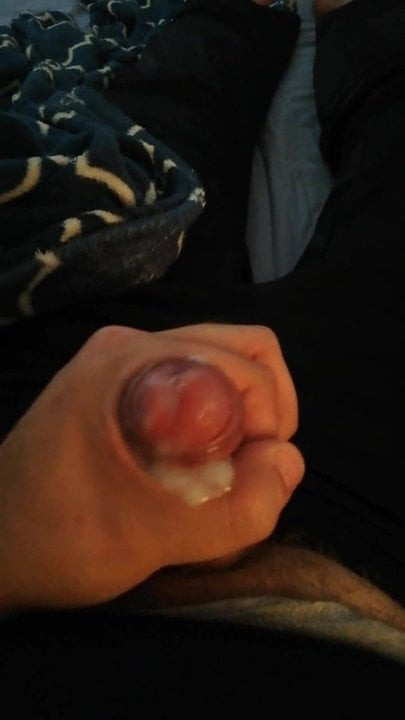 Soft uncut cock and cum