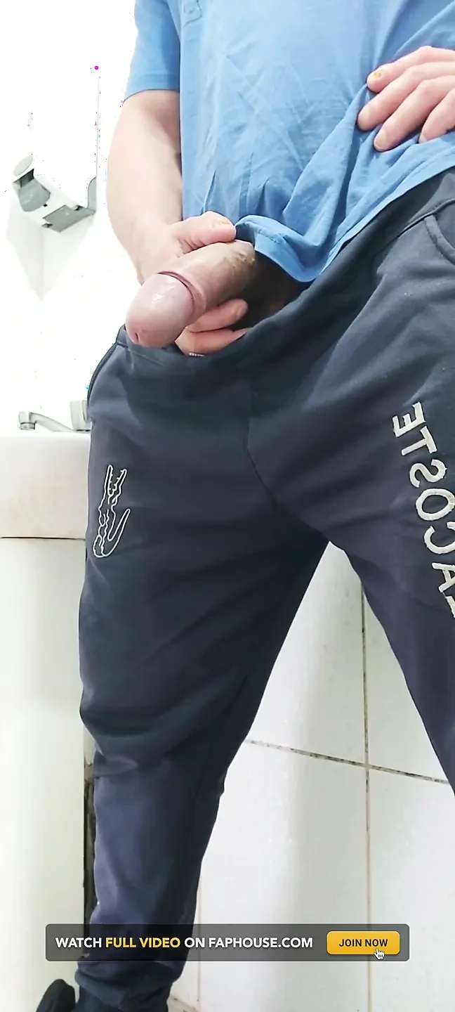A Well-endowed Brazilian Man Urinating and Showing His Thick Penis to His Female Friends.