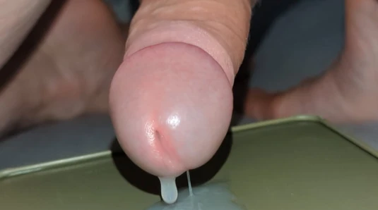 wank uncut cock cumming close up edging multiple loads use sperm as lube intense orgasm veiny dick messy messy swallow straight