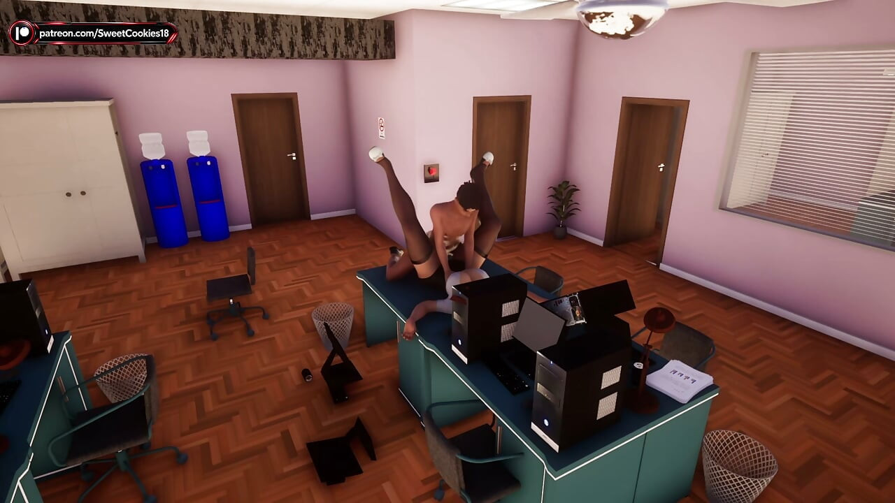 Boss Lady Uses Young Employee as Her Toy