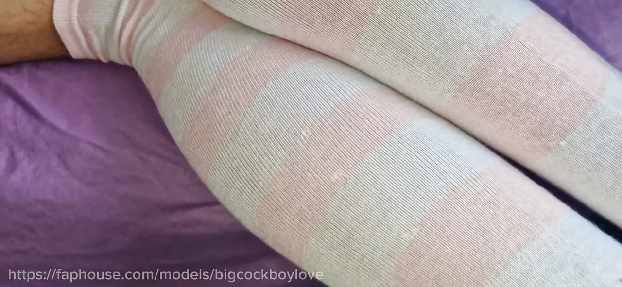 A fucking femboy with a dick in his hole gets covered in hot cum from his penis in big streams