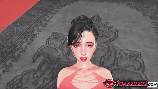 Sexy shungiku strumpfhosen 3D Hentai - große titten spielen stöhnen, muschi lecken bis nass & anus fingern, squirten