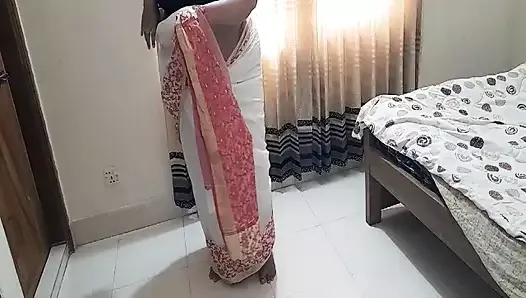 Indian sexy grandma gets rough fucked by grandson while cleaning her house