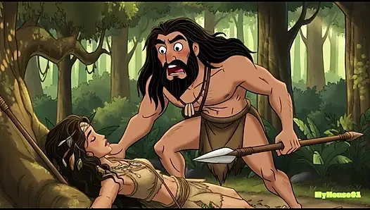 Beklenmedik ormanda romantizm duygusal çizgi film aşk hikayesi