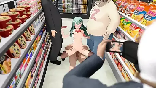 Suzuya making a music sex video in the store