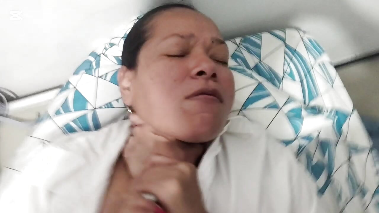 My stepmother comes into my room and notices that I'm masturbating while she talks to me.
