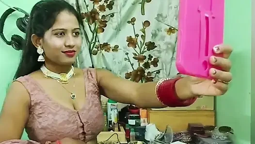 Desi bhabhi, großer chef und harter blowjob und muschi lecken und großer wichsen, voller sex