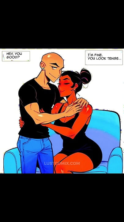 Hasznos Julia - A stressz enyhítése (AI Adult Comic - Szopás)