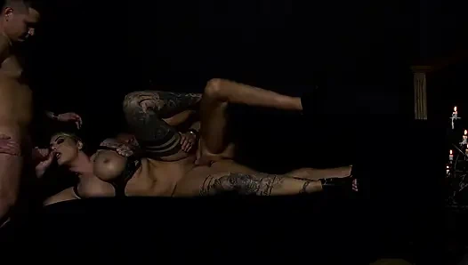 Mia Blow Vs Melina May DP Threesome Frenzy