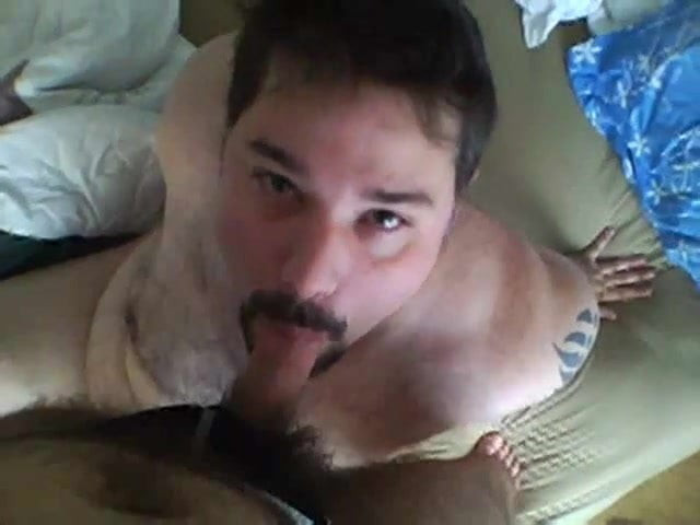 bear sucking cock